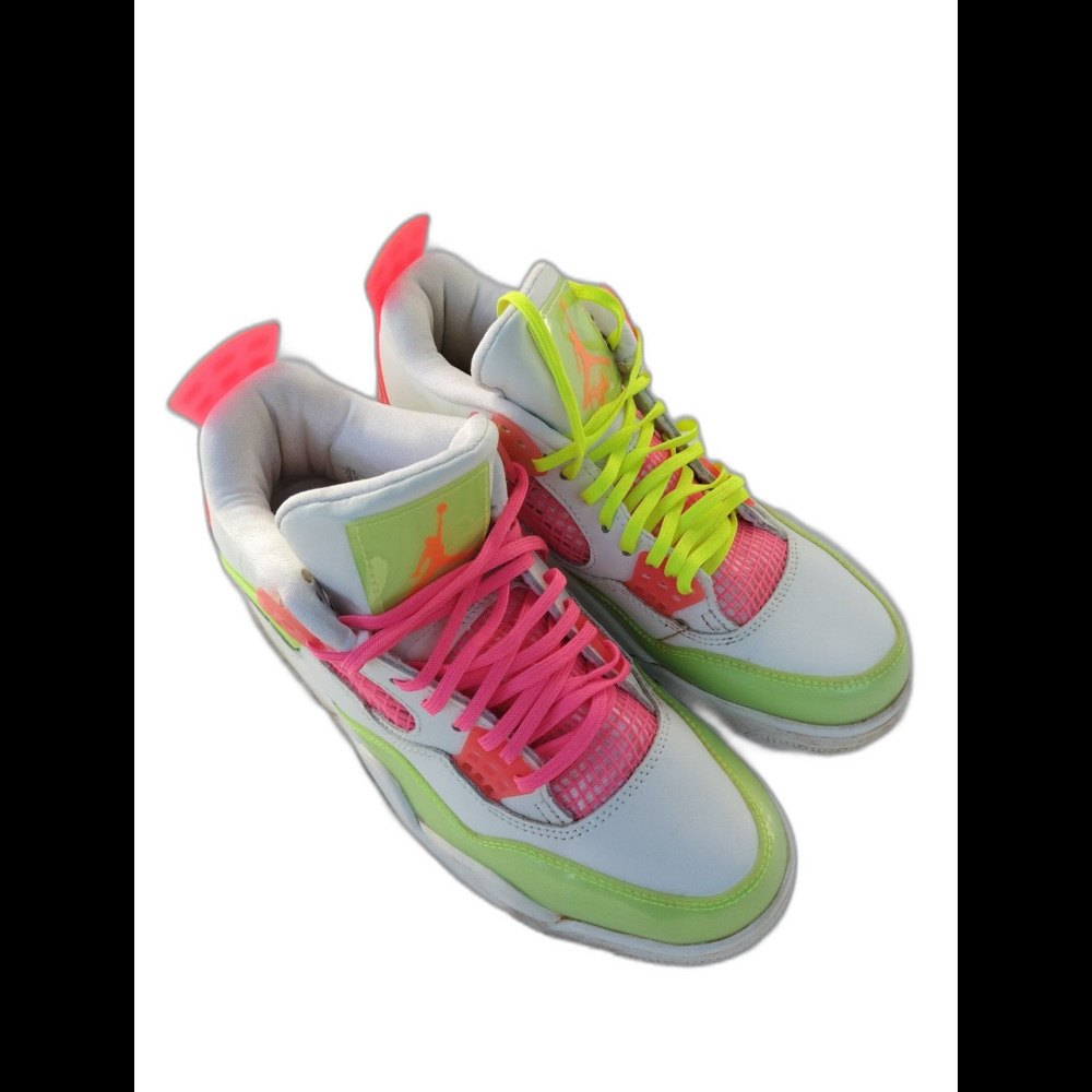Air Jordan Sz 8.5  Retro GS Lemon Venom Sneakers Athletic Shoes Y2K 80's Vibe